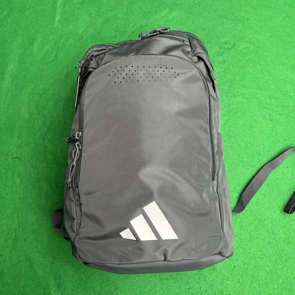 Adidas Defender 5 Team Sports Backpack Gym School Travel 33L Gray OSFA